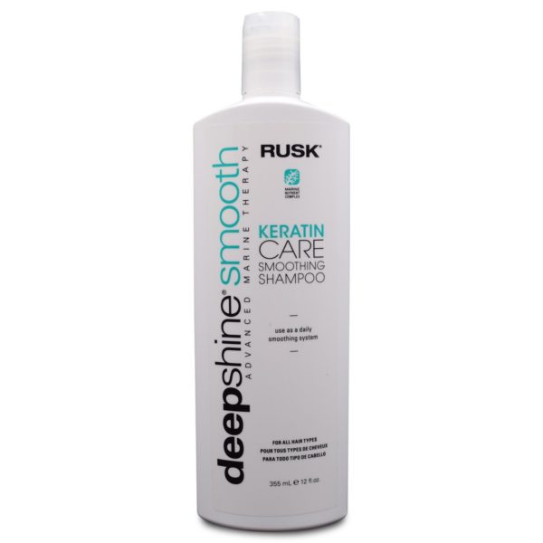 Rusk DeepShine Keratin Care Smoothing Shampoo 12 Oz