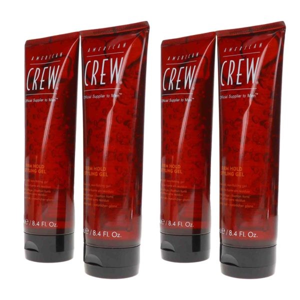 American Crew Firm Hold Styling Gel (Tube) 8.4 oz 4 Pack