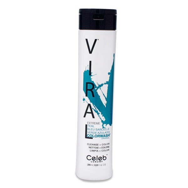 Celeb Luxury- Viral Extreme Teal Color Wash Shampoo 8.25 Oz