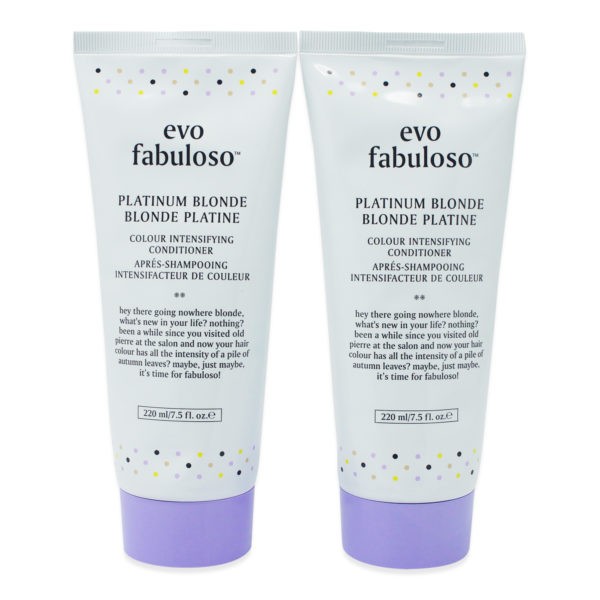 EVO Fabuloso Platinum Blonde Intensifying Conditioner 7.5 Oz - 2 Pack