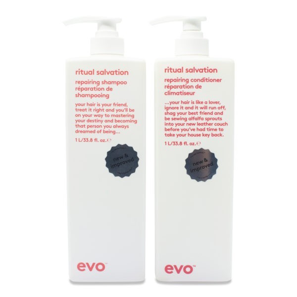 EVO Ritual Salvation Shampoo & Conditioner 33.8 Oz Combo Pack