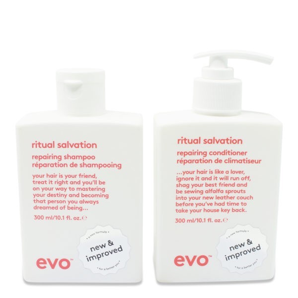 EVO Ritual Salvation Repairing Shampoo & Conditioner 10.14 Oz Combo Pack