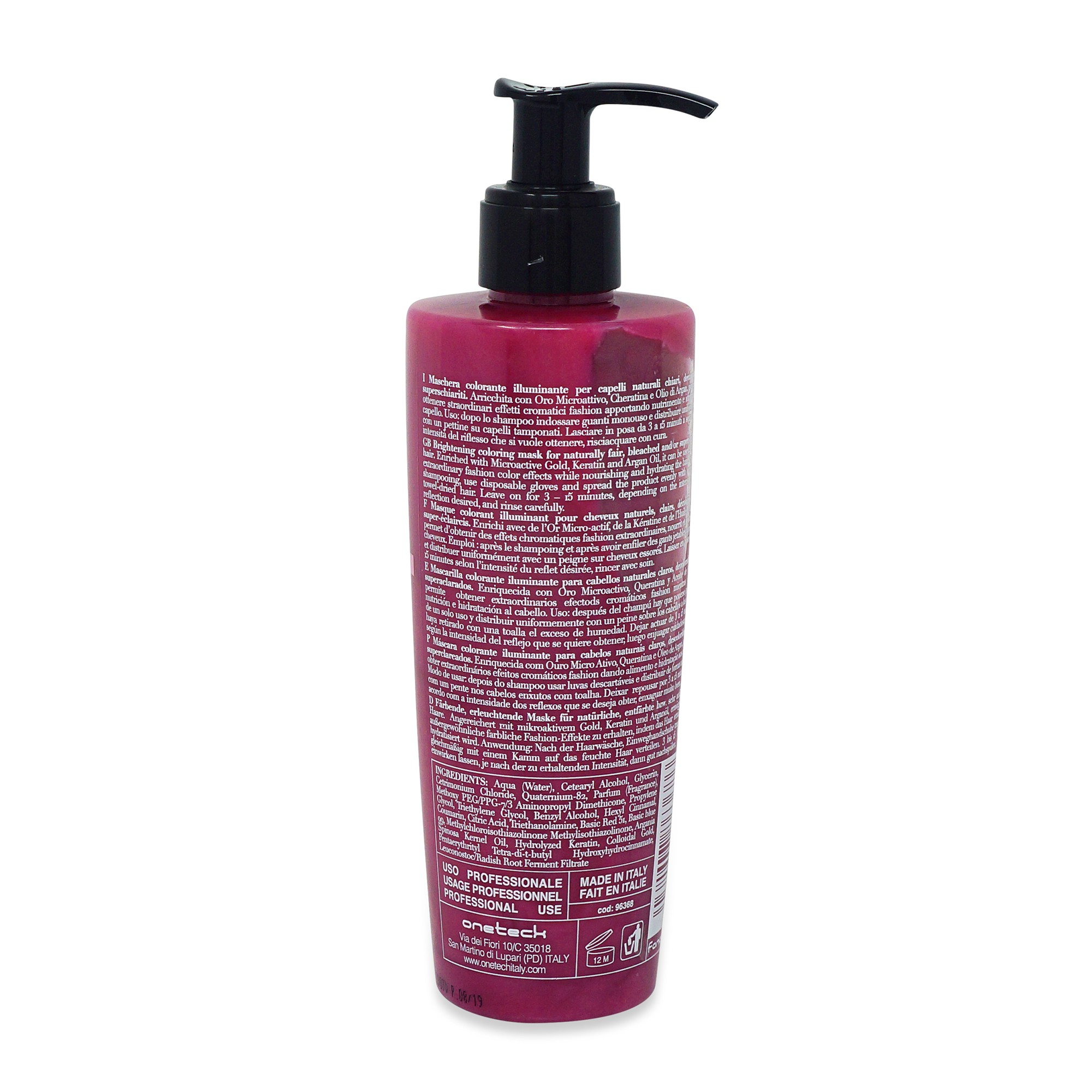 Fanola Pink Color Mask Shine and Hydration, 8.45 oz.