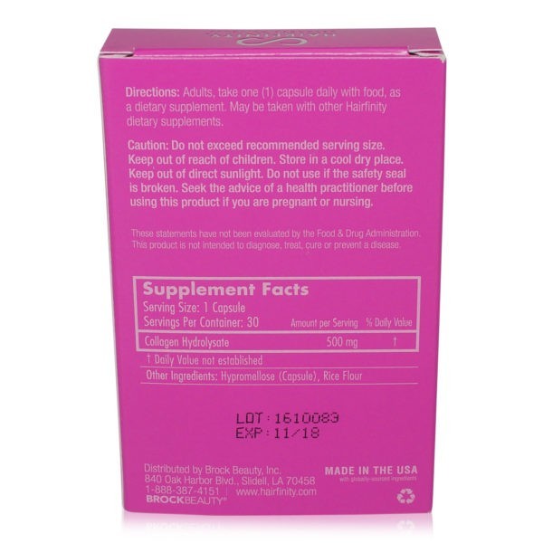 Hairfinity Damage Defense Collagen Booster 30 Count