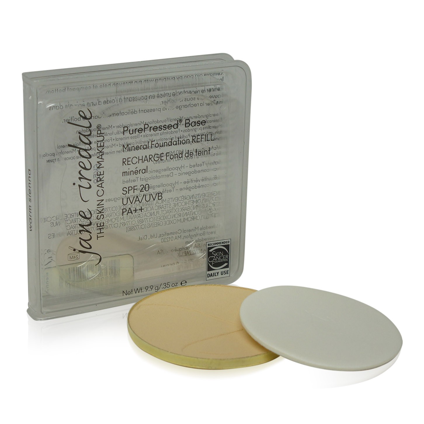 jane iredale PurePressed Base Refill Warm Sienna 0.35 Oz