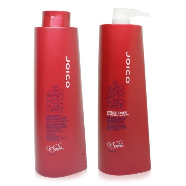 Joico Color Endure Violet-Sulfate Free Shampoo and Conditioner 33.8 Oz Combo Pack