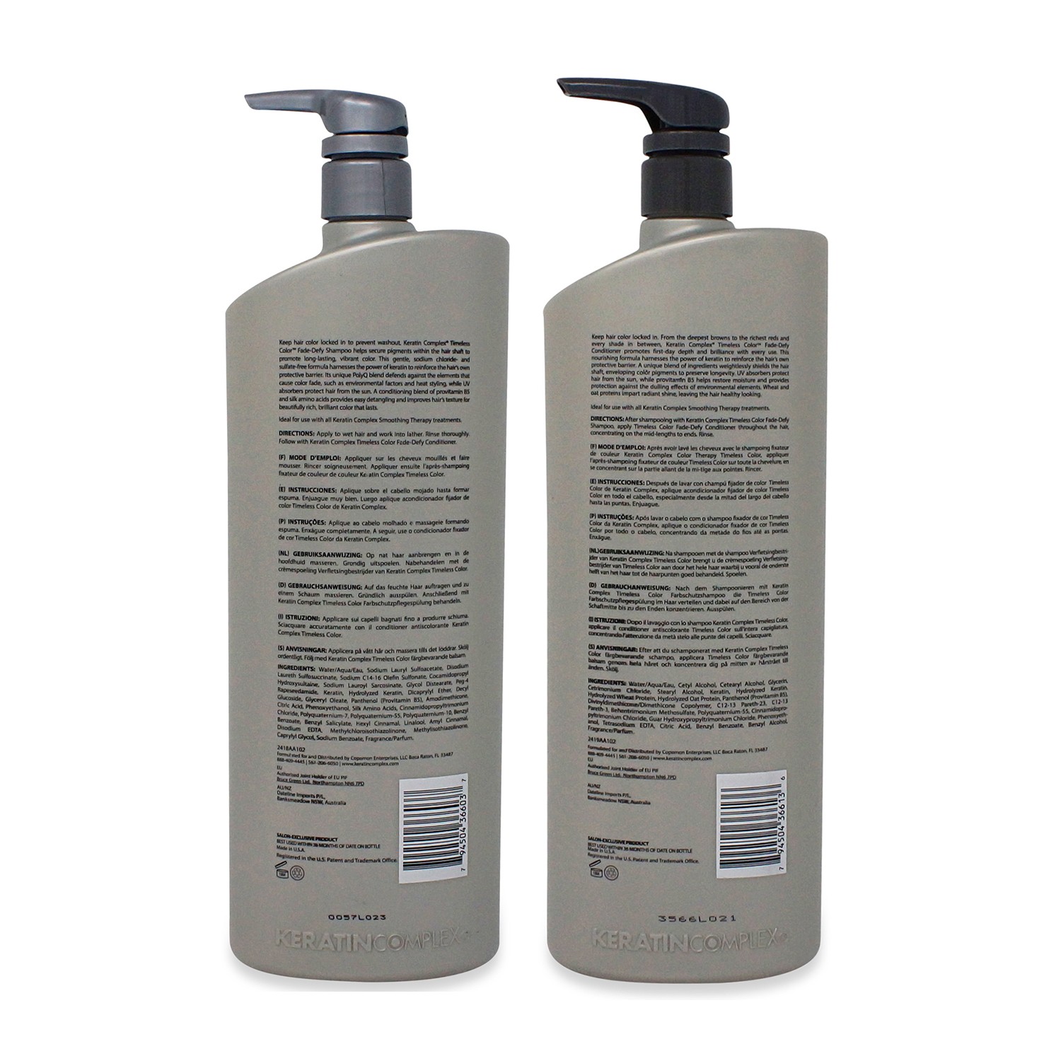 Keratin Complex Color Therapy Timeless Shampoo 33.8 oz & Timeless Conditioner - 33.8 oz Combo