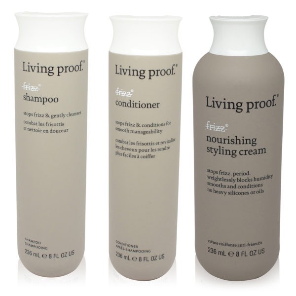 Living Proof  No Frizz  3 Item Value Pack Shampoo Conditioner Styling Cream 8 Oz Each