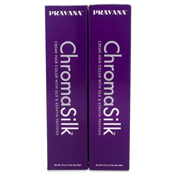 Pravana ChromaSilk Creme Hair Color with Silk & Keratin Protein 3 Dark Brown 2 Pack