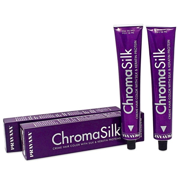 Pravana ChromaSilk Creme Hair Color with Silk & Keratin Protein 4 Brown 2 Pack