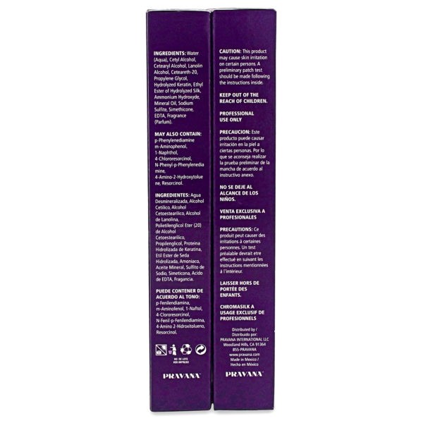 Pravana ChromaSilk Creme Hair Color with Silk & Keratin Protein 4 Brown 2 Pack