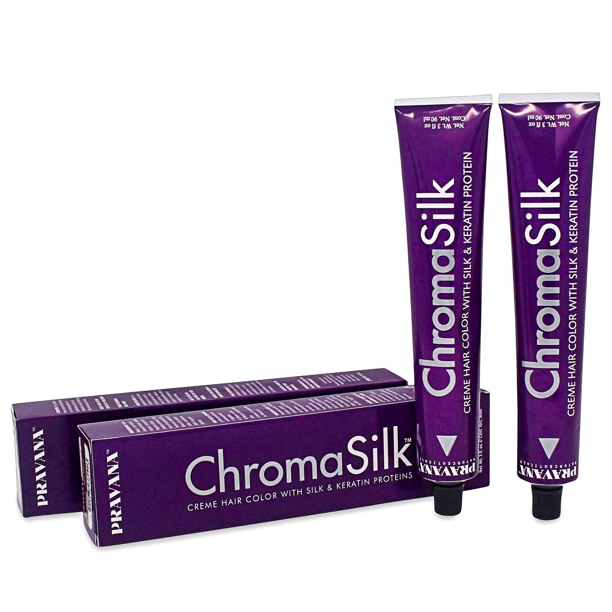 PRAVANA ChromaSilk Creme Hair Color with Silk & Keratin Protein, 6 Dark Blonde