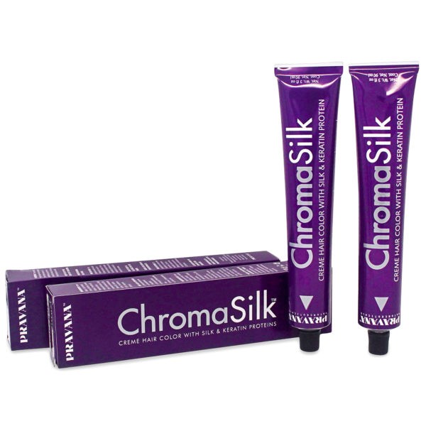 PRAVANA ChromaSilk Creme Hair Color with Silk & Keratin Protein, 7N Blonde - 2 Pack