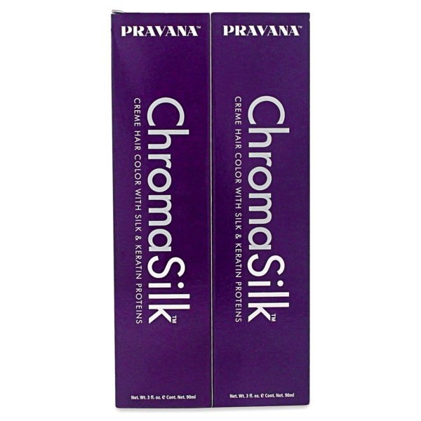 PRAVANA ChromaSilk Creme Hair Color with Silk & Keratin Protein, 7N Blonde - 2 Pack