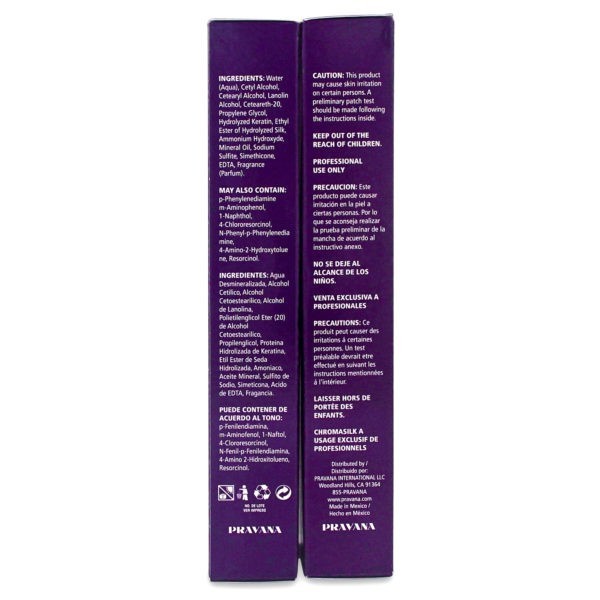 PRAVANA ChromaSilk Creme Hair Color with Silk & Keratin Protein, 7N Blonde - 2 Pack