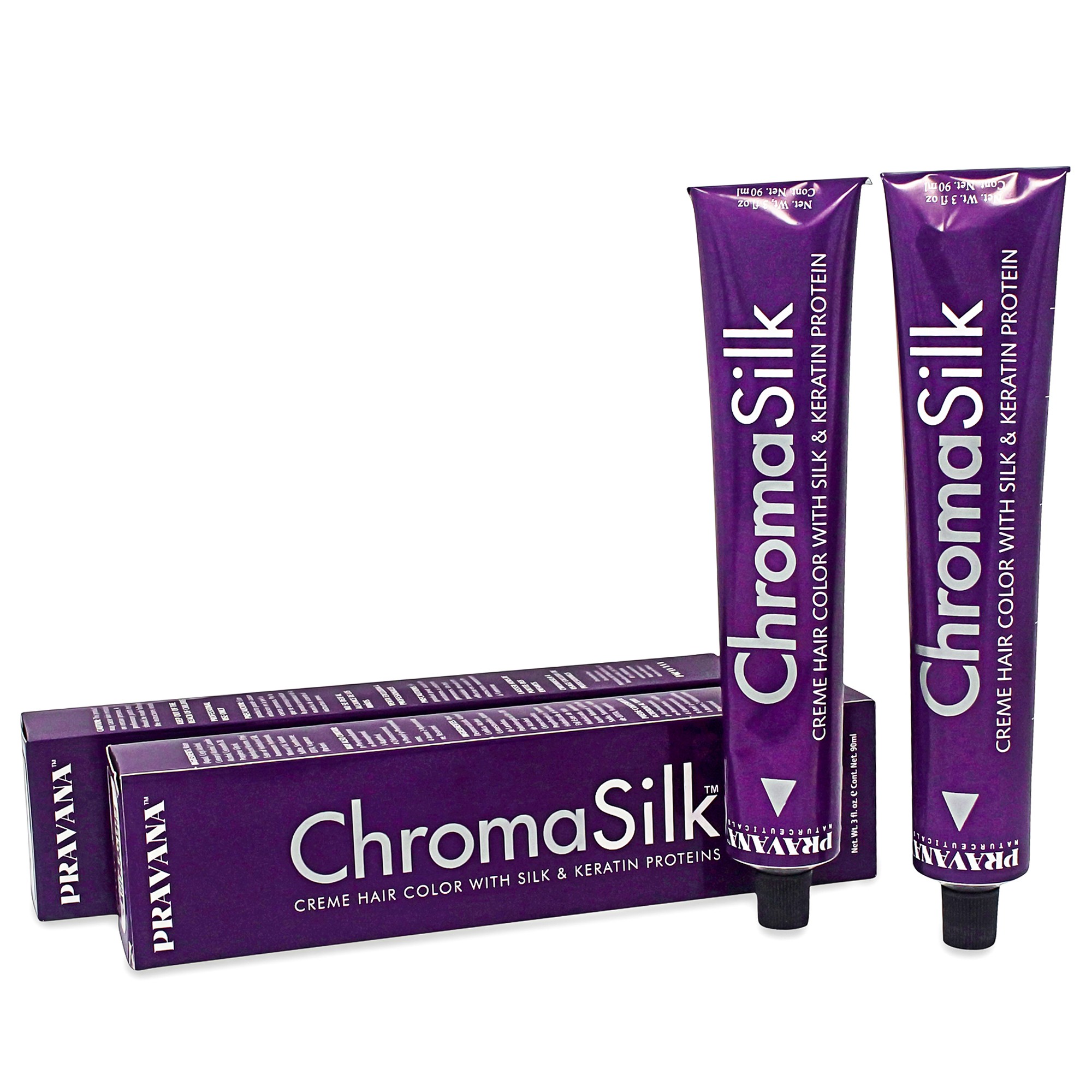 Pravana ChromaSilk Creme Hair Color with Silk & Keratin Protein 8 Light Blonde 2 Pack