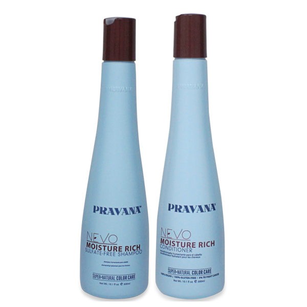 PRAVANA NEVO Moisture Rich Shampoo and Conditioner 10 Oz Combo Pack