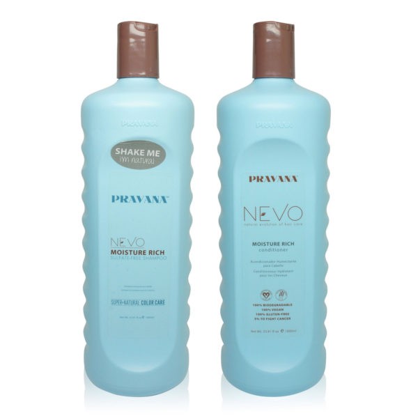 PRAVANA NEVO Moisture Rich Shampoo and Conditioner 33.8 Oz Combo Pack