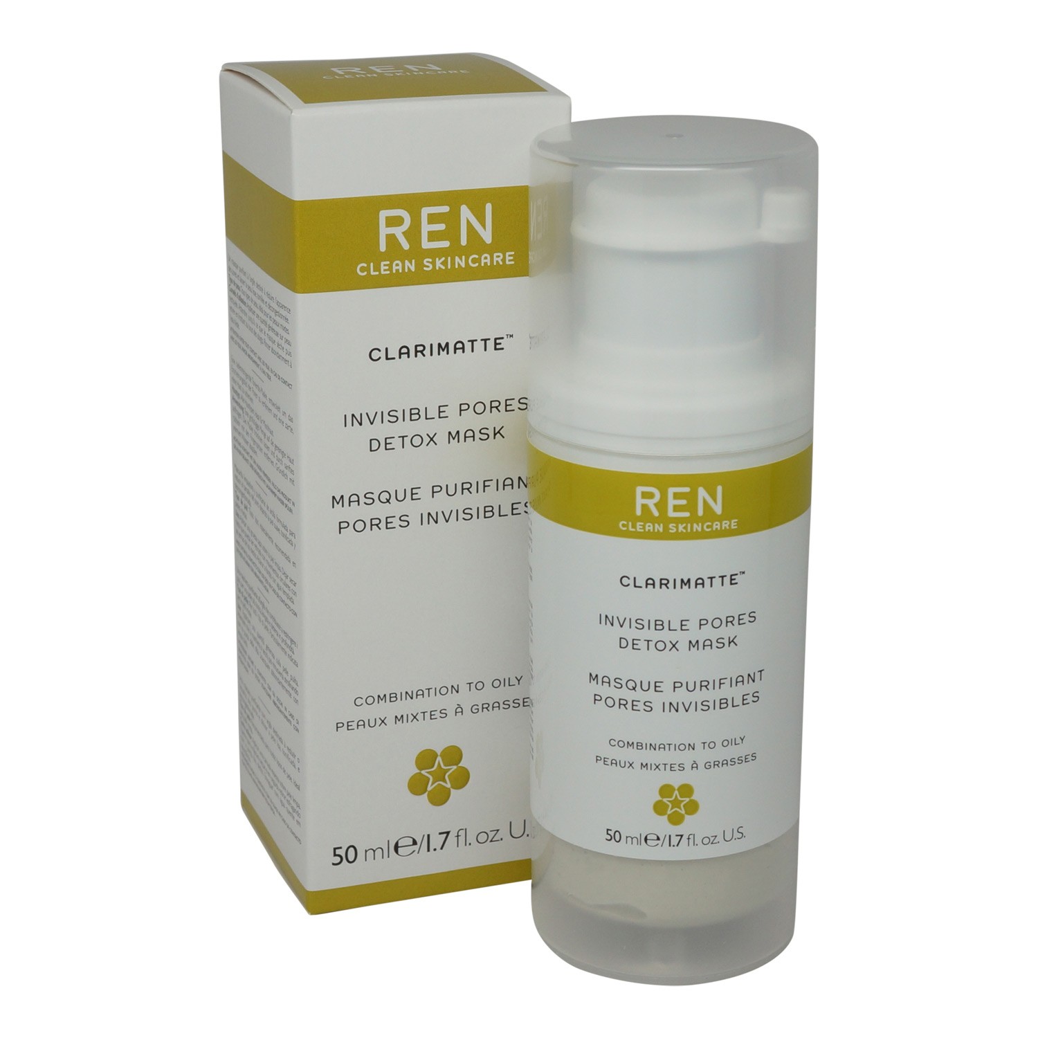 REN Skincare Clarimatte Invisible Pores Detox Mask 50ml/1.7Oz by REN