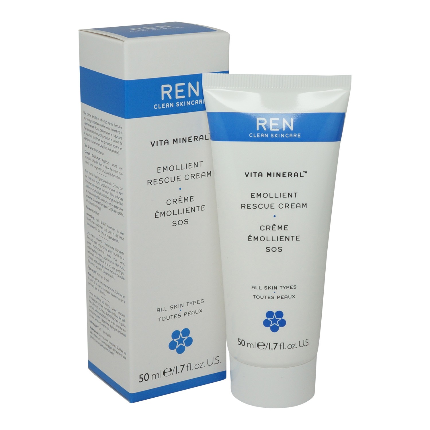 REN Skincare Vita Mineral Emollient Rescue Cream (All Skin Types) 50Ml/1.7Oz