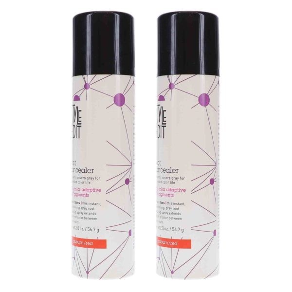 Style Edit Auburn Root Concealer Touch Up Spray 2 oz 2 Pack