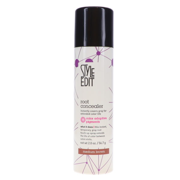 Style Edit Medium Brown Root Concealer Touch Up Spray 2 oz