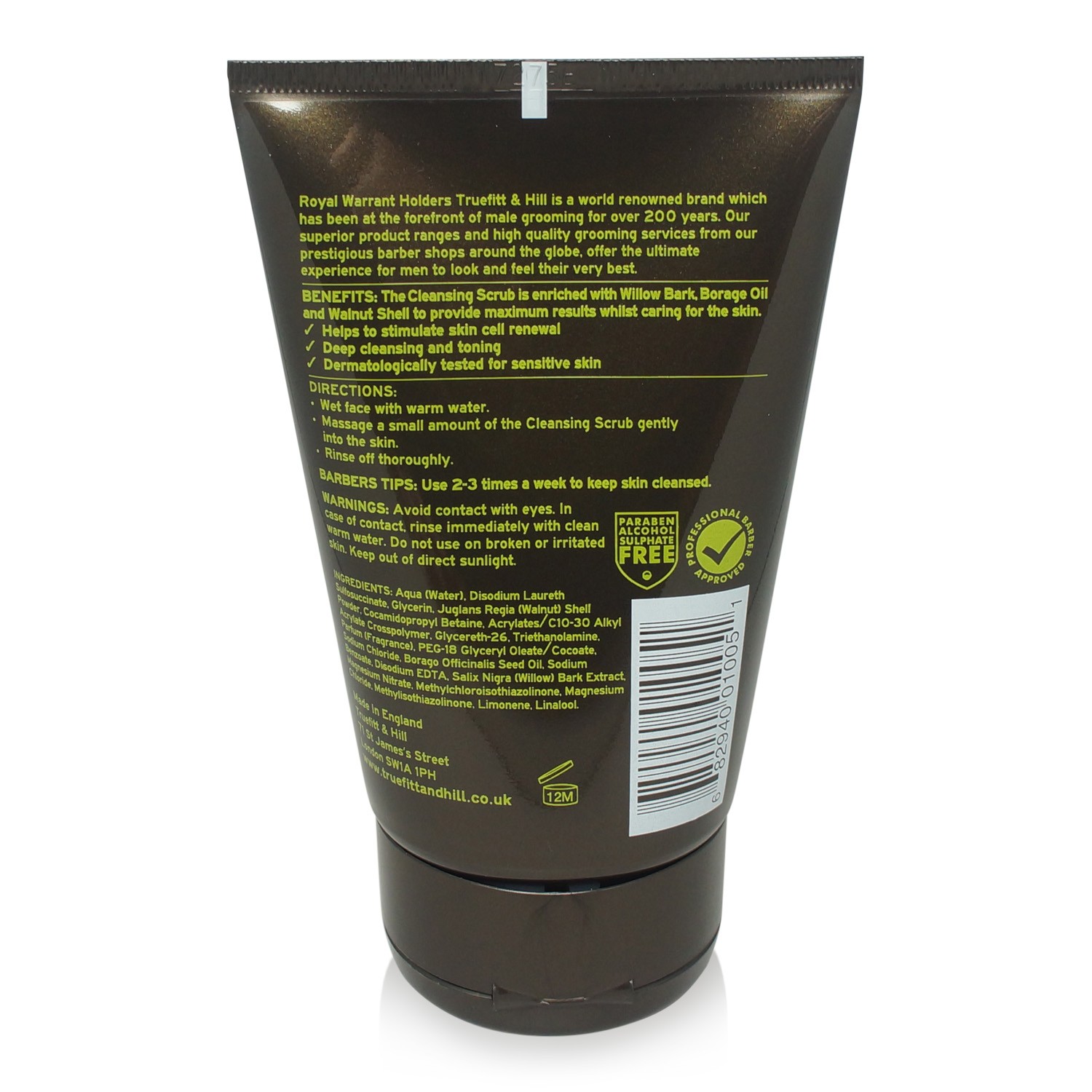 Truefitt & Hill Authentic No. 10 Cleansing Scrub 3.4 oz.