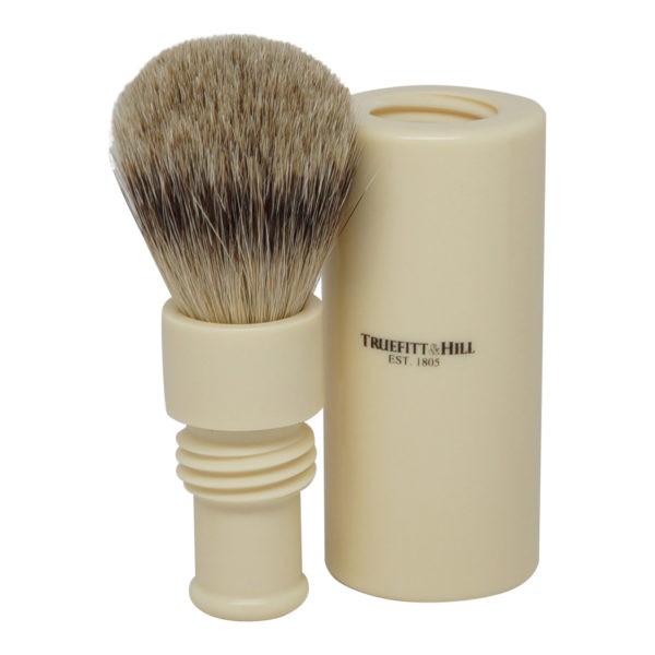 Truefitt & Hill Ivory Turnback Traveler Badger Hair Brush