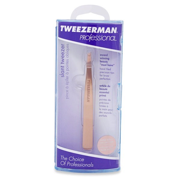 Tweezerman Rose Gold Slant Tweezer - Professional