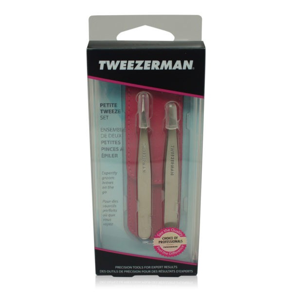 Tweezerman Petite Tweeze Set With Pink Case