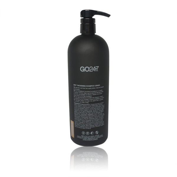 GO247 Real Men Mint Thickening Shampoo 33.8 oz.