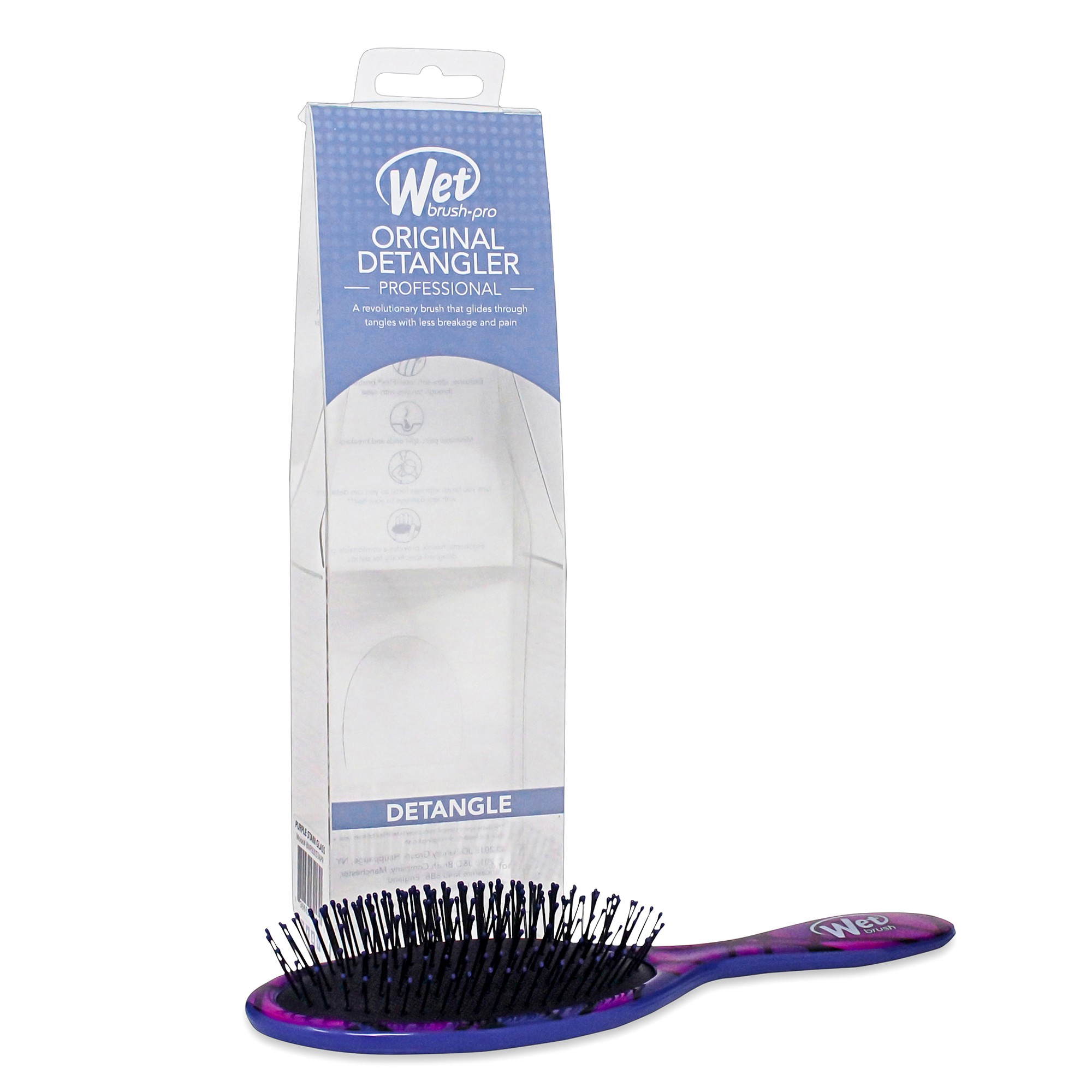 Wet Brush - Pro Original Detangler (1 Brush) Stain Glass Purple