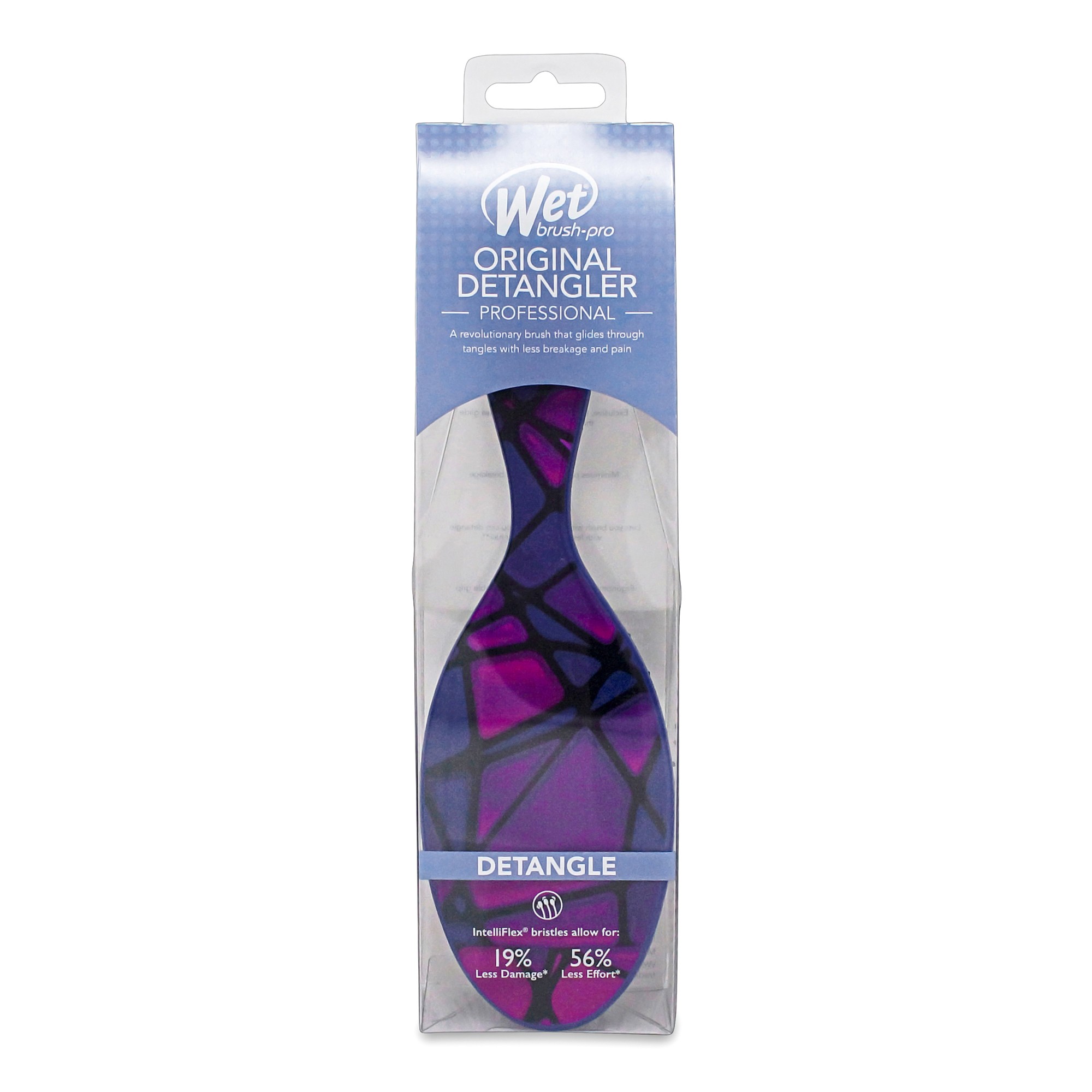 Wet Brush - Pro Original Detangler (1 Brush) Stain Glass Purple