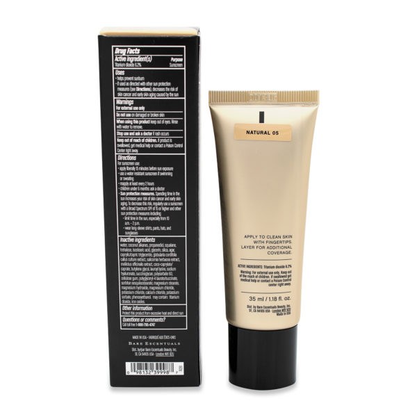 bareMinerals Complexion Rescue Tinted Hydrating Gel Cream Broad Spectrum SPF 30 Natural 05 1.18 oz