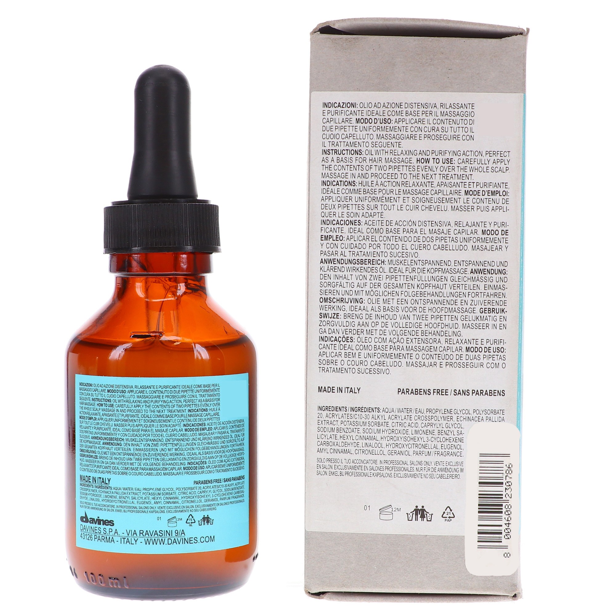 Davines NT Well-Being Massage Oil 3.38 oz.
