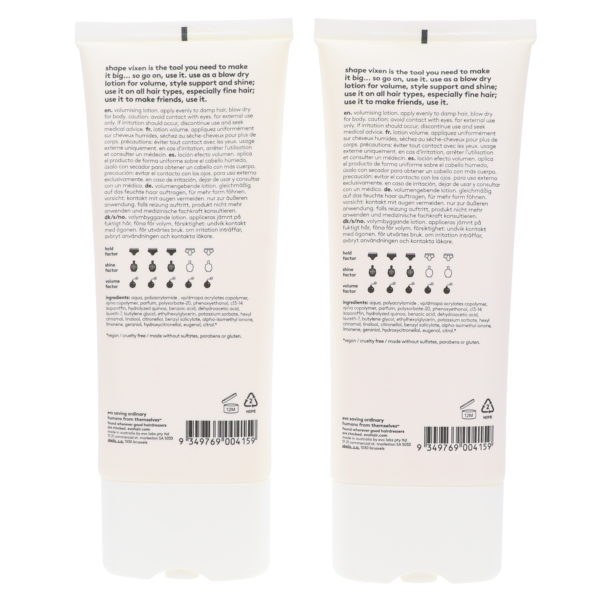 EVO Shape Vixen Volumising Lotion 6.8 Oz - 2 Pack