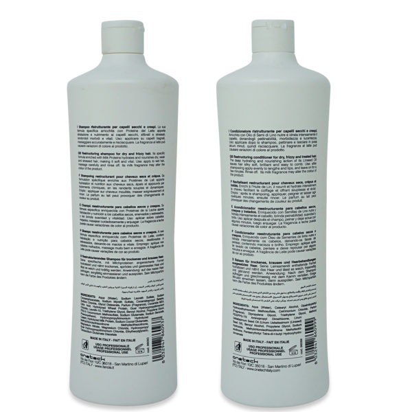 Fanola Nutri Care Restructuring Shampoo 33.8 oz & Nutri Care Restructuring Conditioner 33.8 oz Combo Pack