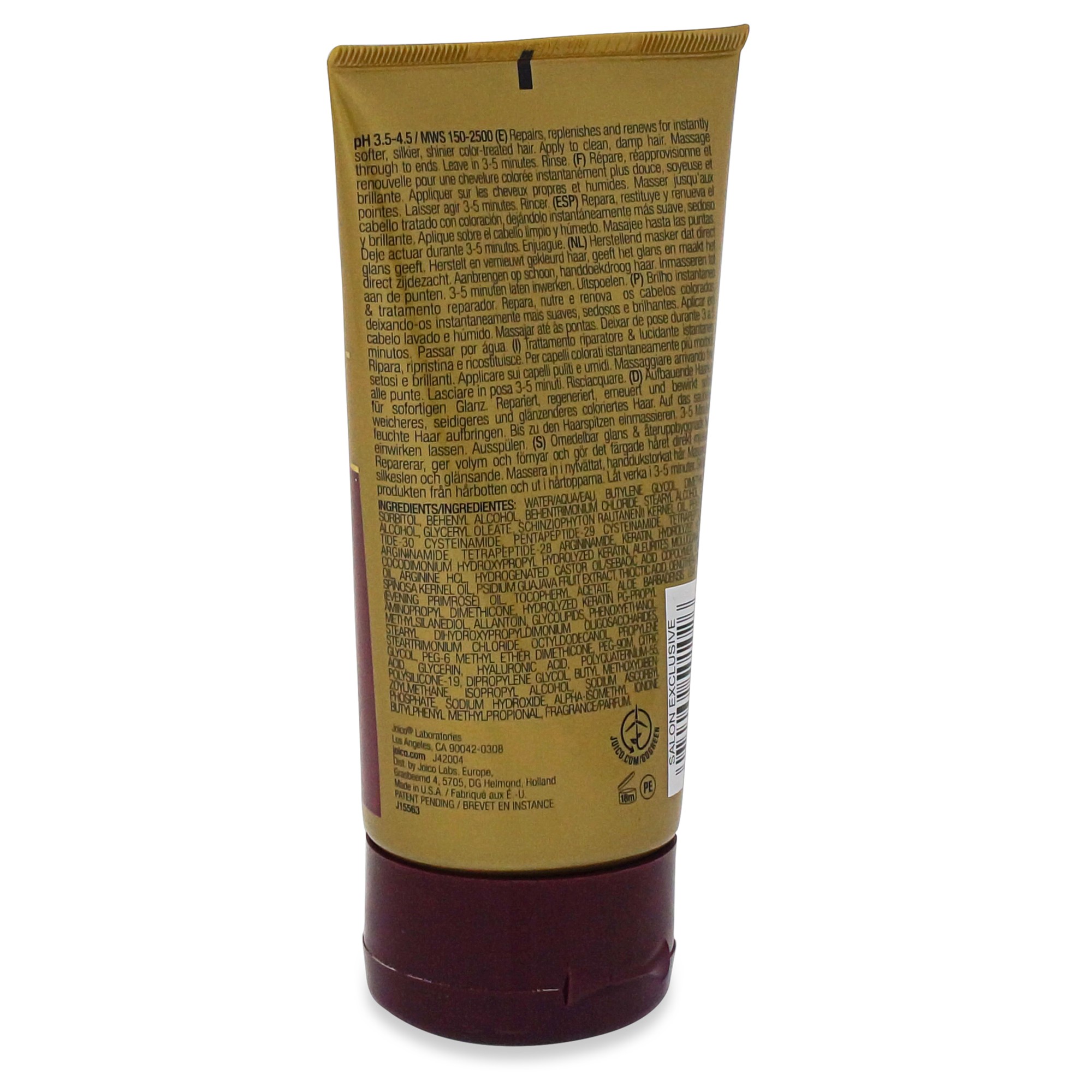 Joico K-Pak Color Therapy Luster Lock instant Shine & Repair Treatment 4.7 Oz