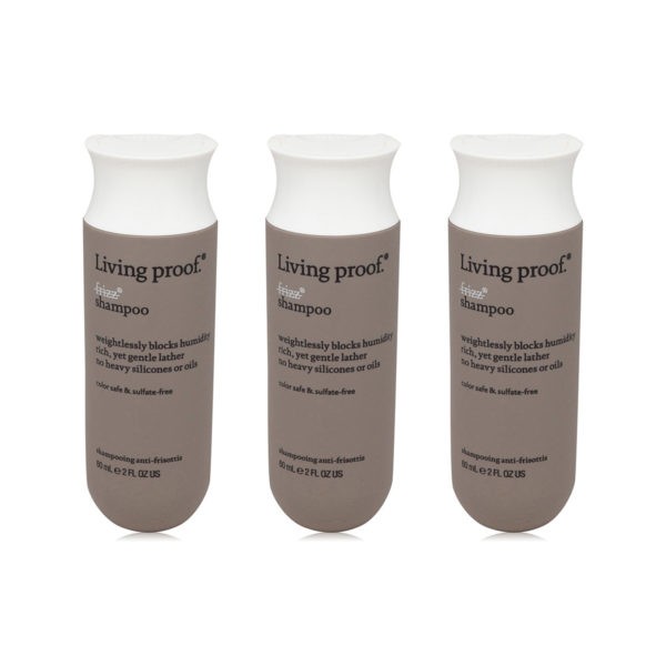 Living Proof No Frizz Shampoo Travel Size 3 pack