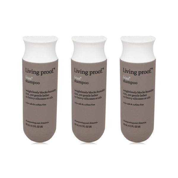 Living Proof No Frizz Shampoo Travel Size 3 pack