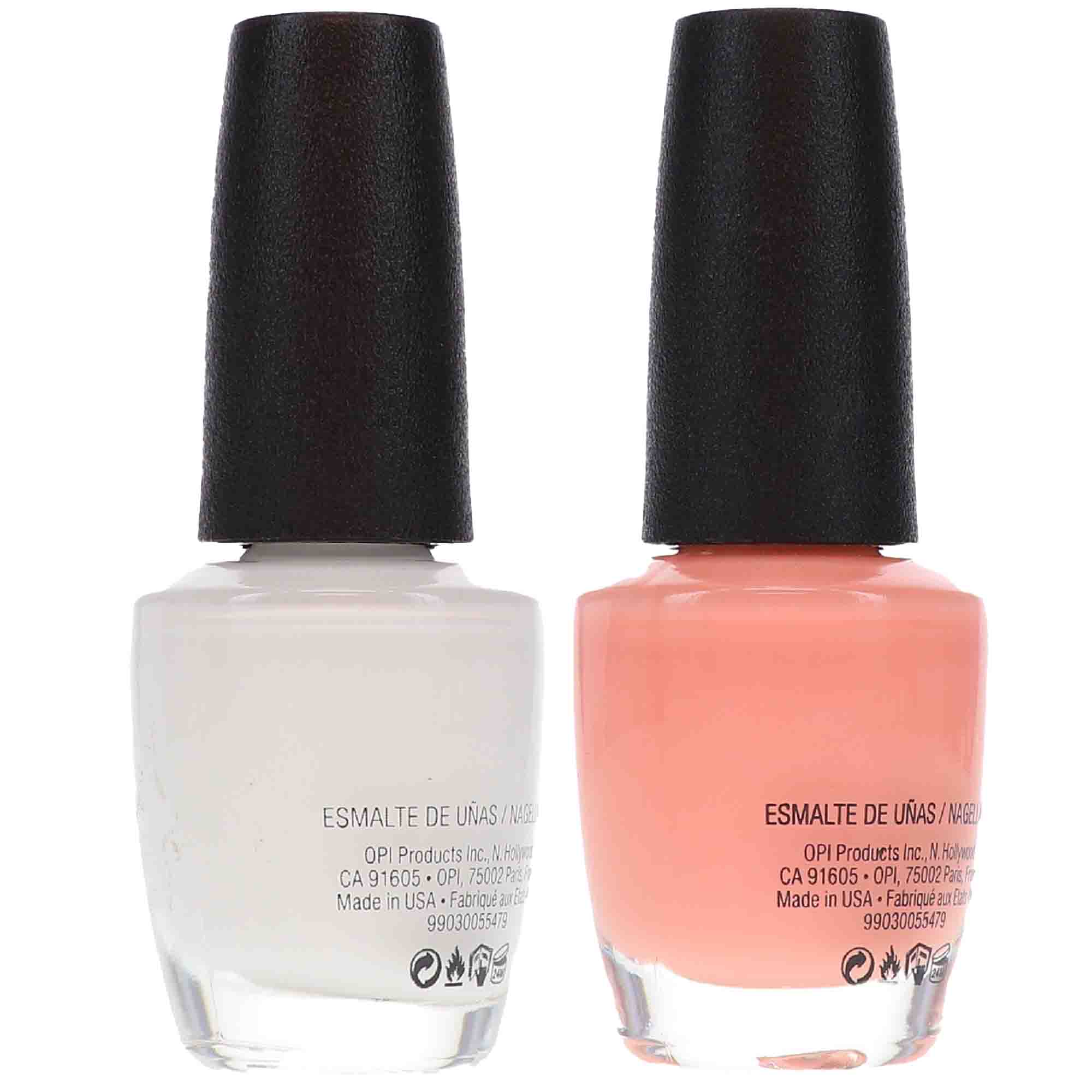 OPI Coney Island Cotton Candy 0.5 oz. and OPI Alpine Snow 0.5 oz Nude