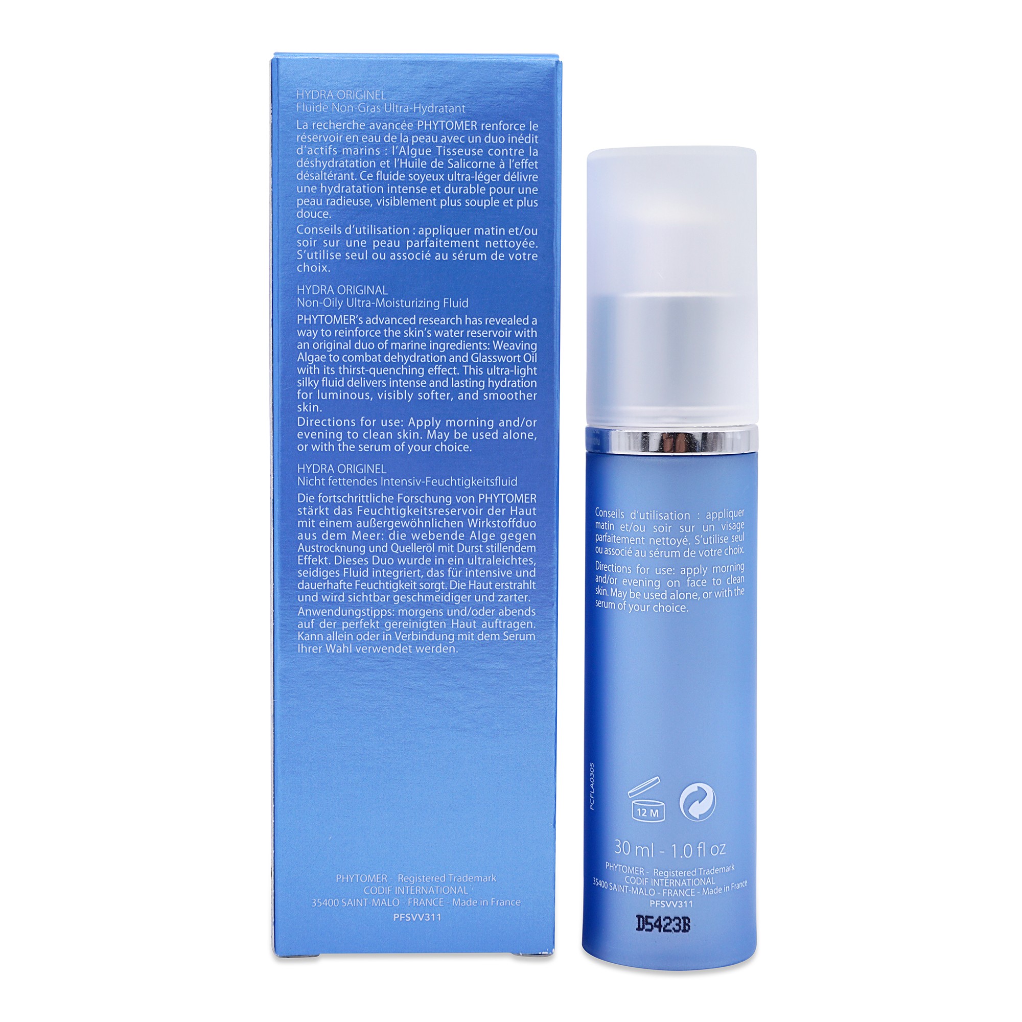 Phytomer Hydra Original Non-Oily Ultra-Moisturizing Fluid, 1 oz.