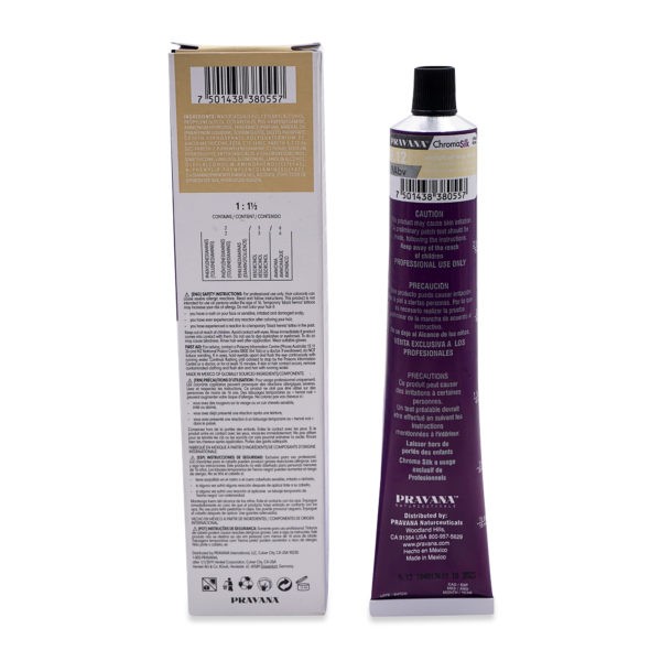 Pravana ChromaSilk Creme Hair Color 9.12 Very Light Ash Beige Blonde, 3 oz.