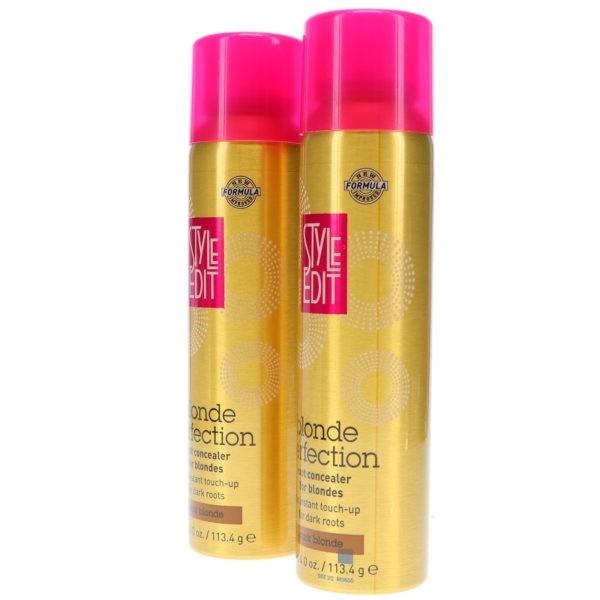 Style Edit Dark Blonde Root Concealer Touch Up Spray 4 oz 2 Pack