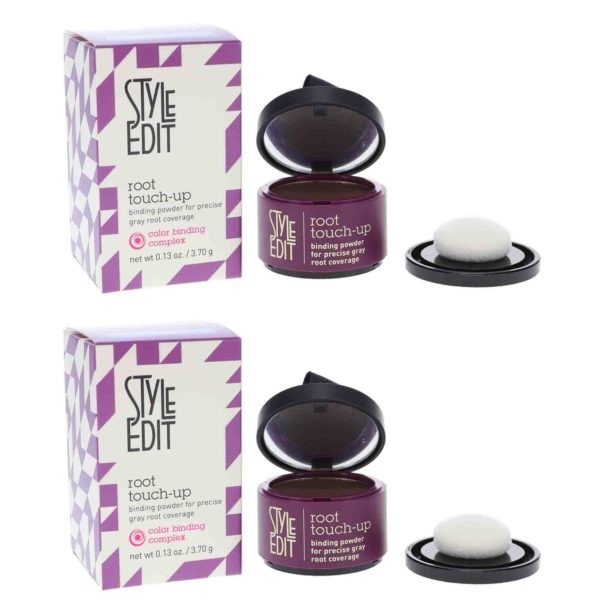Style Edit Root Touch Up Powder Dark Brown 0.13 oz 2 Pack