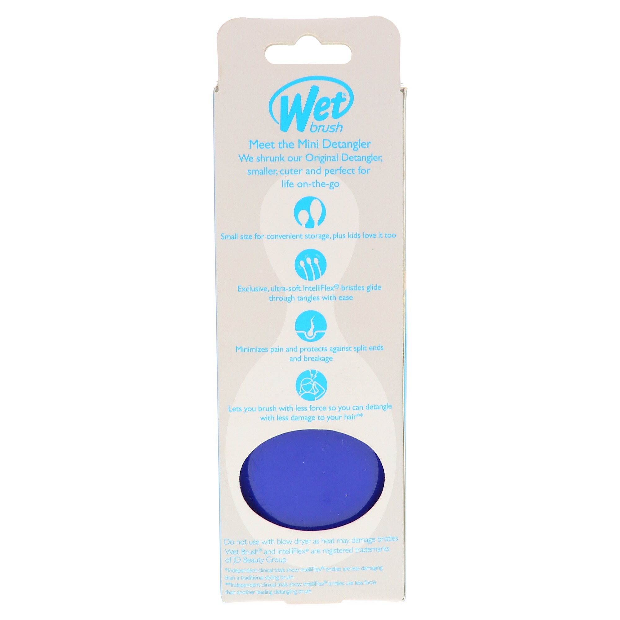Wet Brush Squirt Mini Pocket Detangler, Blue