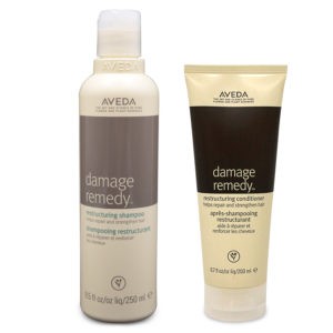 Aveda Damage Remedy Shampoo 8.5 oz & Conditioner 6.7oz Combo Pack