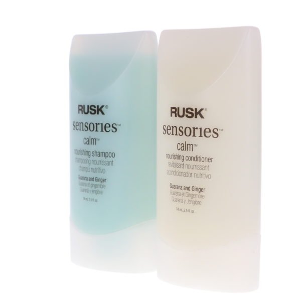 Rusk Sensories Calm Nourishing Shampoo 2.5 oz and Sensories Calm Nourishing Conditioner 2.5 oz Combo Pack