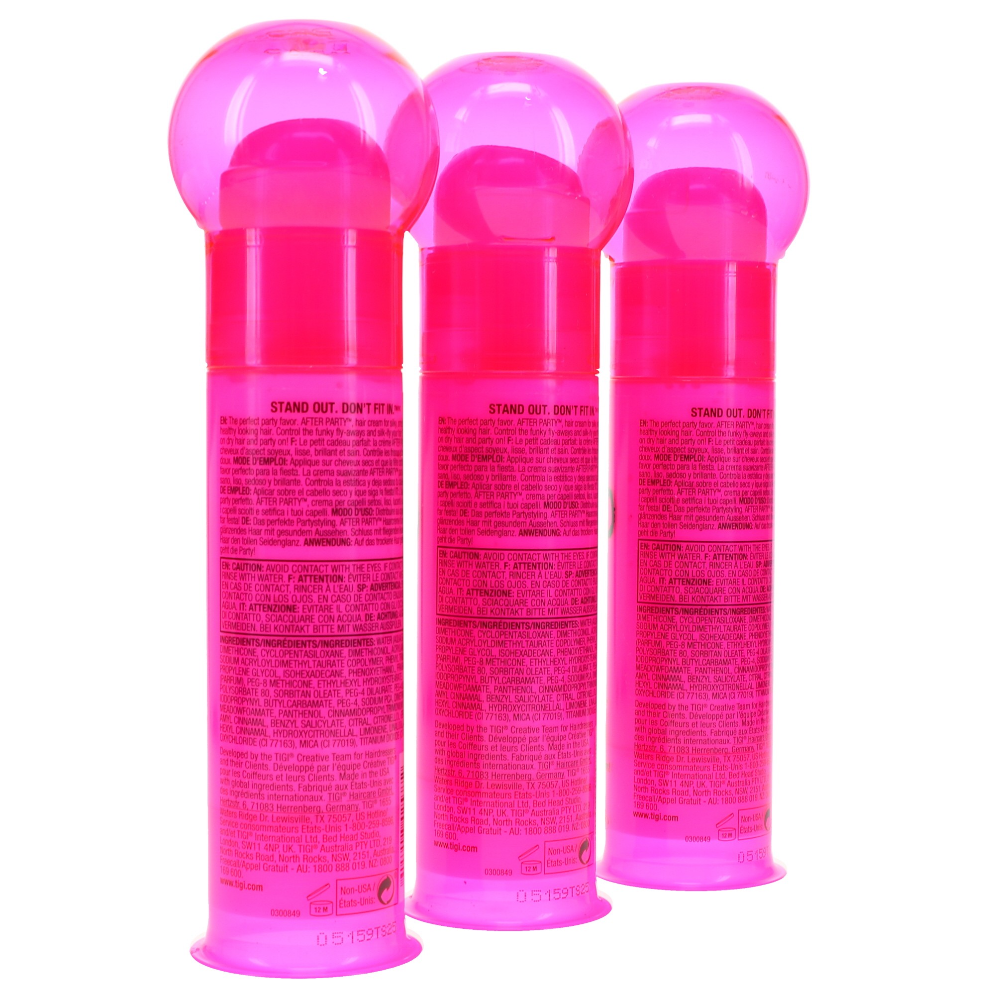 TIGI Bed Head After Party Smoothing Cream 3.4 Oz 3 Pack Beauty Roulette