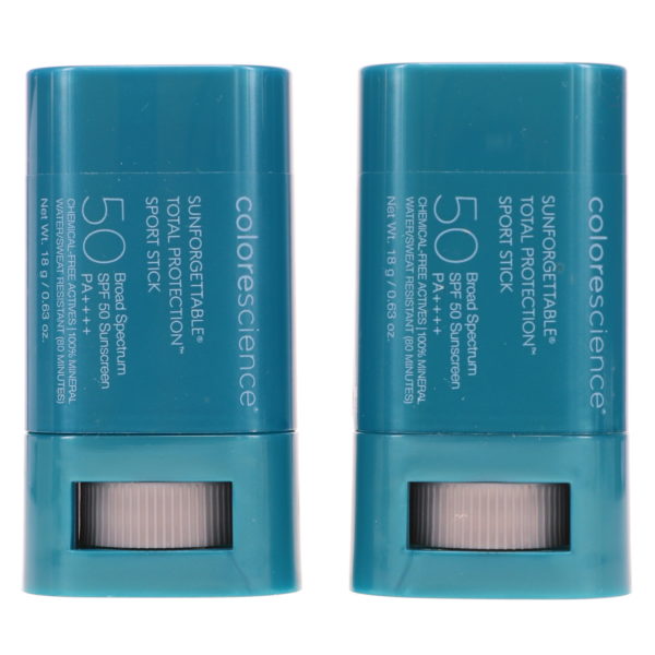 Colorescience Sunforgettable Total Protection Sport Stick SPF 50 0.63 oz 2 Pack
